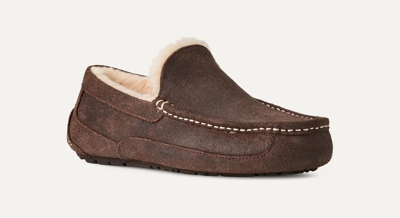 UGG MENS ASCOT LEATHER - DUSTED COCOA