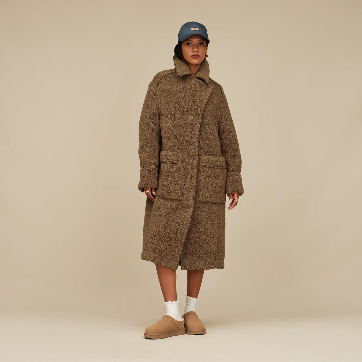 UGG WOMENS CLASSIC MICRO - CHESTNUT