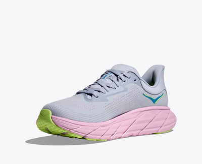 HOKA WOMENS ARAHI 7 -  GULL / PINK