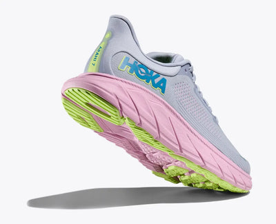 HOKA WOMENS ARAHI 7 -  GULL / PINK