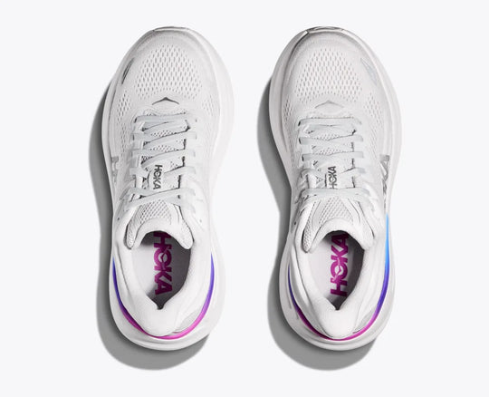 HOKA WOMENS BONDI 9 - COSMIC GREY / WHITE – DAVIDSON SHOES