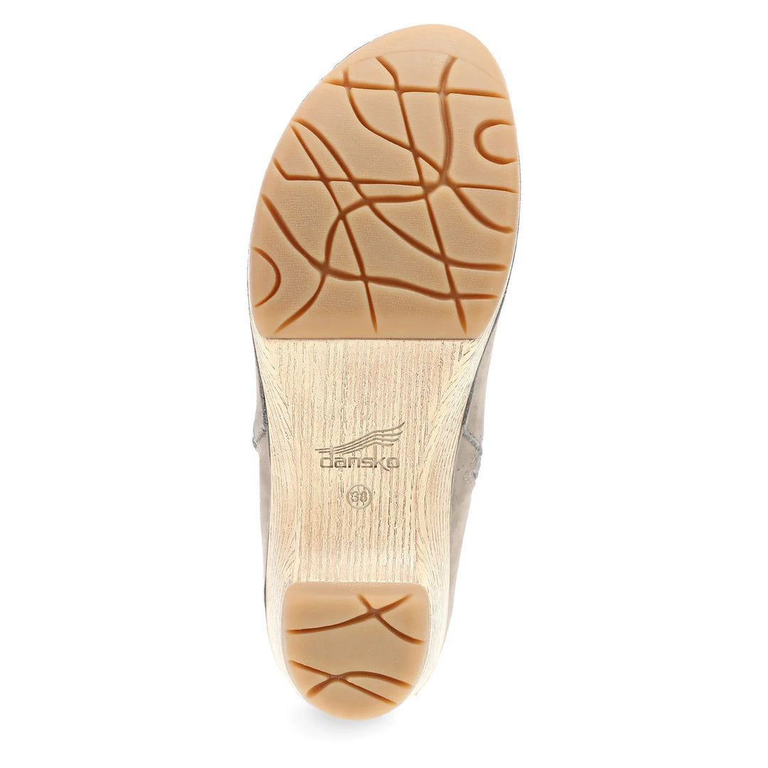 DANSKO WOMENS LIZANNE - TAUPE MILLED NUBUCK – DAVIDSON SHOES