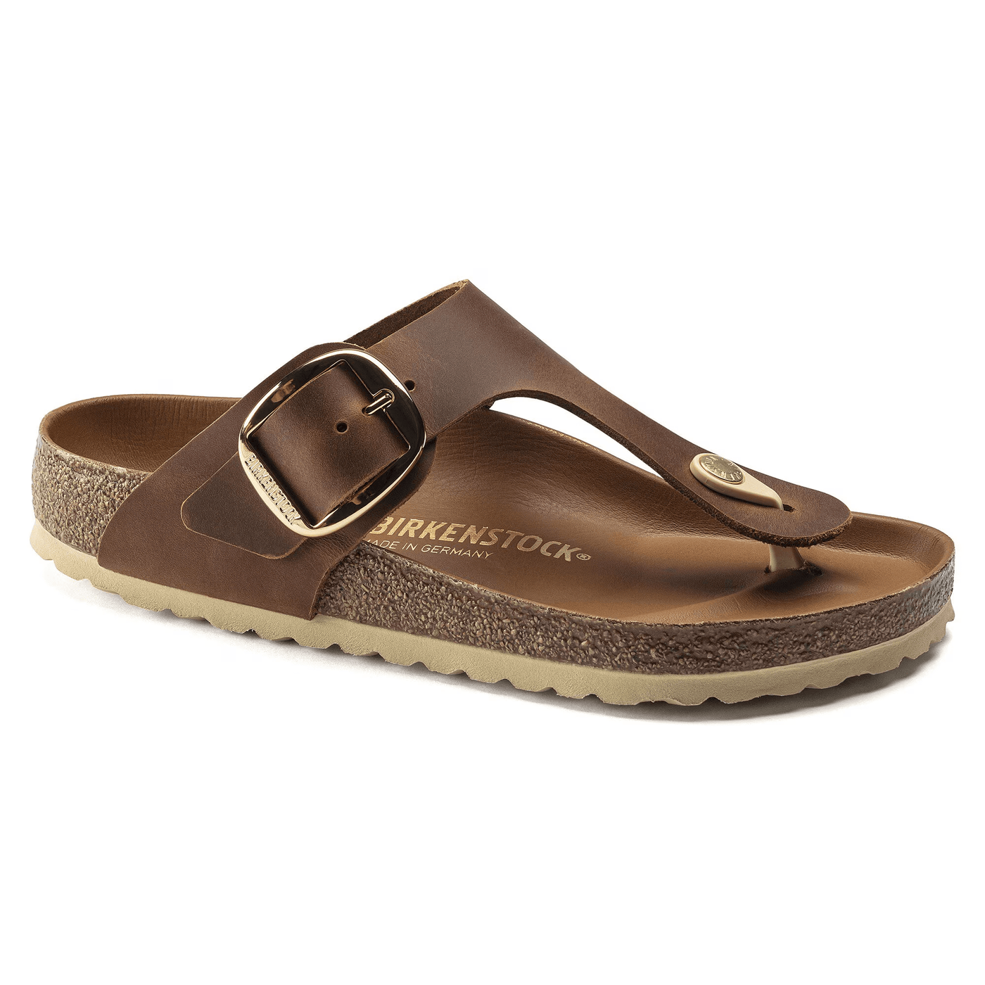 BIRKENSTOCK GIZEH BIG BUCKLE - COGNAC