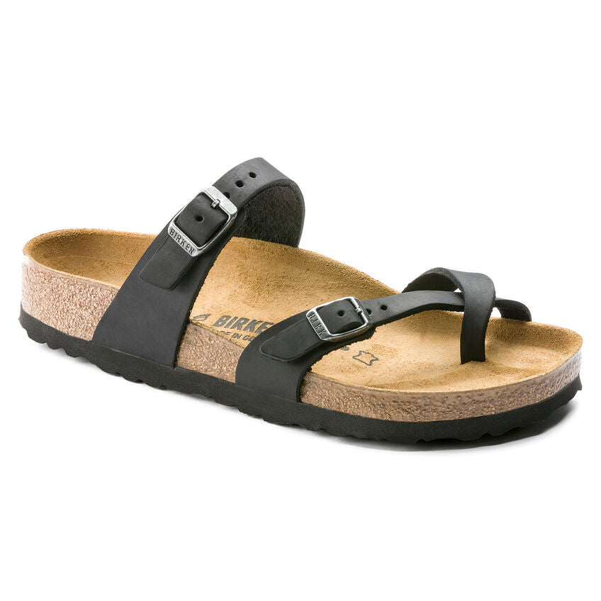 BIRKENSTOCK MAYARI - BLACK OILED LEATHER